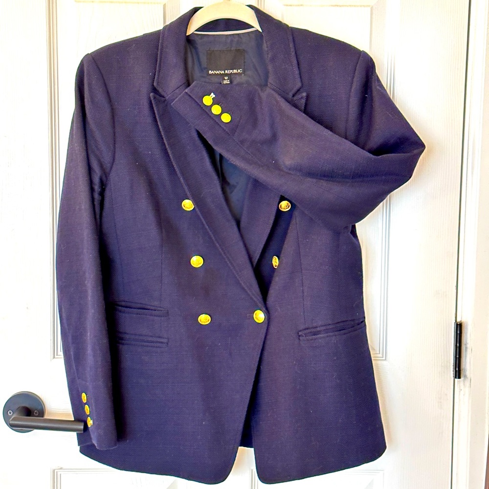 Banana Republic Navy Blue Blazer